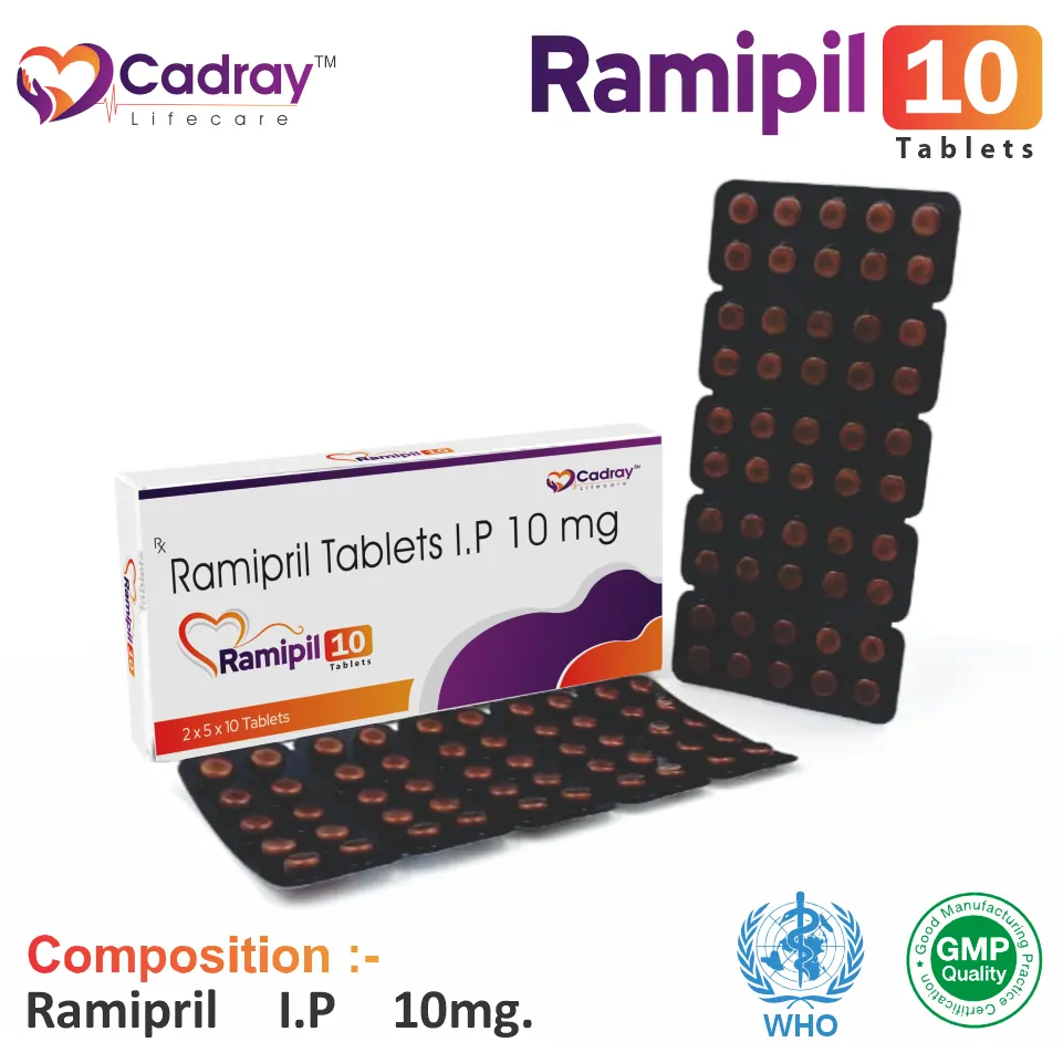 Ramipril 10mg Tablet | Ramipril 10 in PCD Pharma Franchise